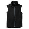 Port Authority Men's Black Microfleece Vest