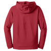 Sport-Tek Men's Deep Red Sport-Wick Fleece Hooded Pullover