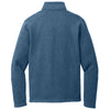 Port Authority Men's Insignia Blue Heather Arc Sweater Fleece 1/4 Zip