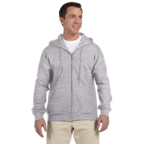 Gildan Unisex Sport Grey DryBlend 9 oz. 50/50 Full Zip Hoodie