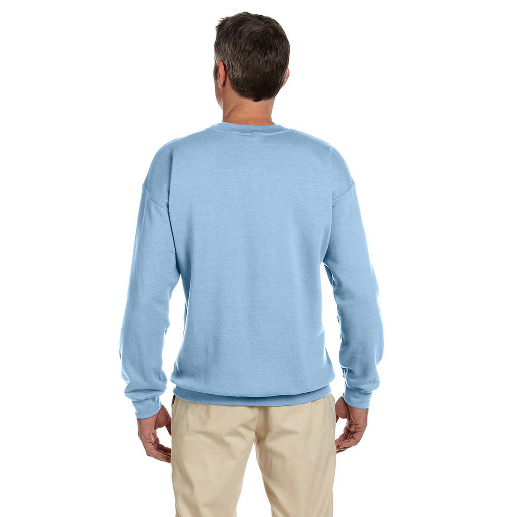 Gildan Unisex Light Blue Heavy Blend 50/50 Fleece Crew