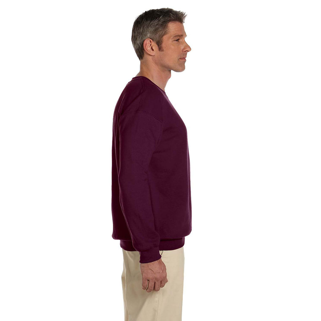 Gildan Unisex Maroon Heavy Blend 50/50 Fleece Crew