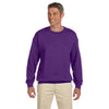 Gildan Unisex Purple Heavy Blend 50/50 Fleece Crew