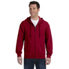 Gildan Unisex Cardinal Red Heavy Blend 50/50 Full Zip Hoodie