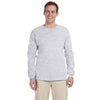 Gildan Men's Ash Grey Ultra Cotton Long Sleeve T-Shirt