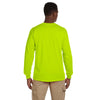 Gildan Men's Safety Green Ultra Cotton 6 oz. Long-Sleeve Pocket T-Shirt