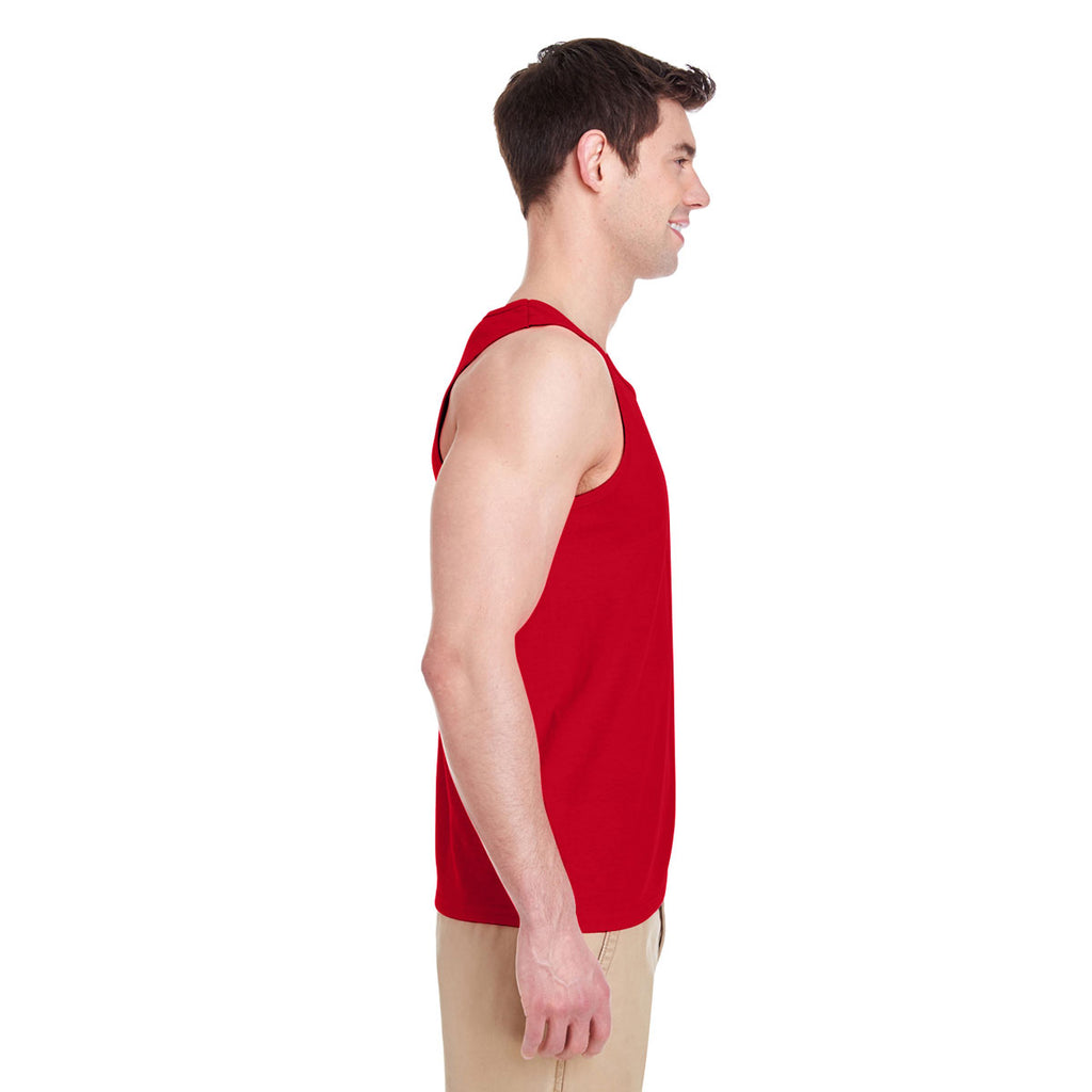 Gildan Men's Red Heavy Cotton 5.3 oz. Tank