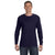 Gildan Men's Navy 5.3 oz. Long Sleeve T-Shirt