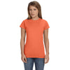 Gildan Women's Heather Orange Softstyle 4.5 oz. Fitted T-Shirt