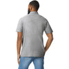 Gildan Men's Ring Spun Sport Grey Softstyle Double Pique Polo