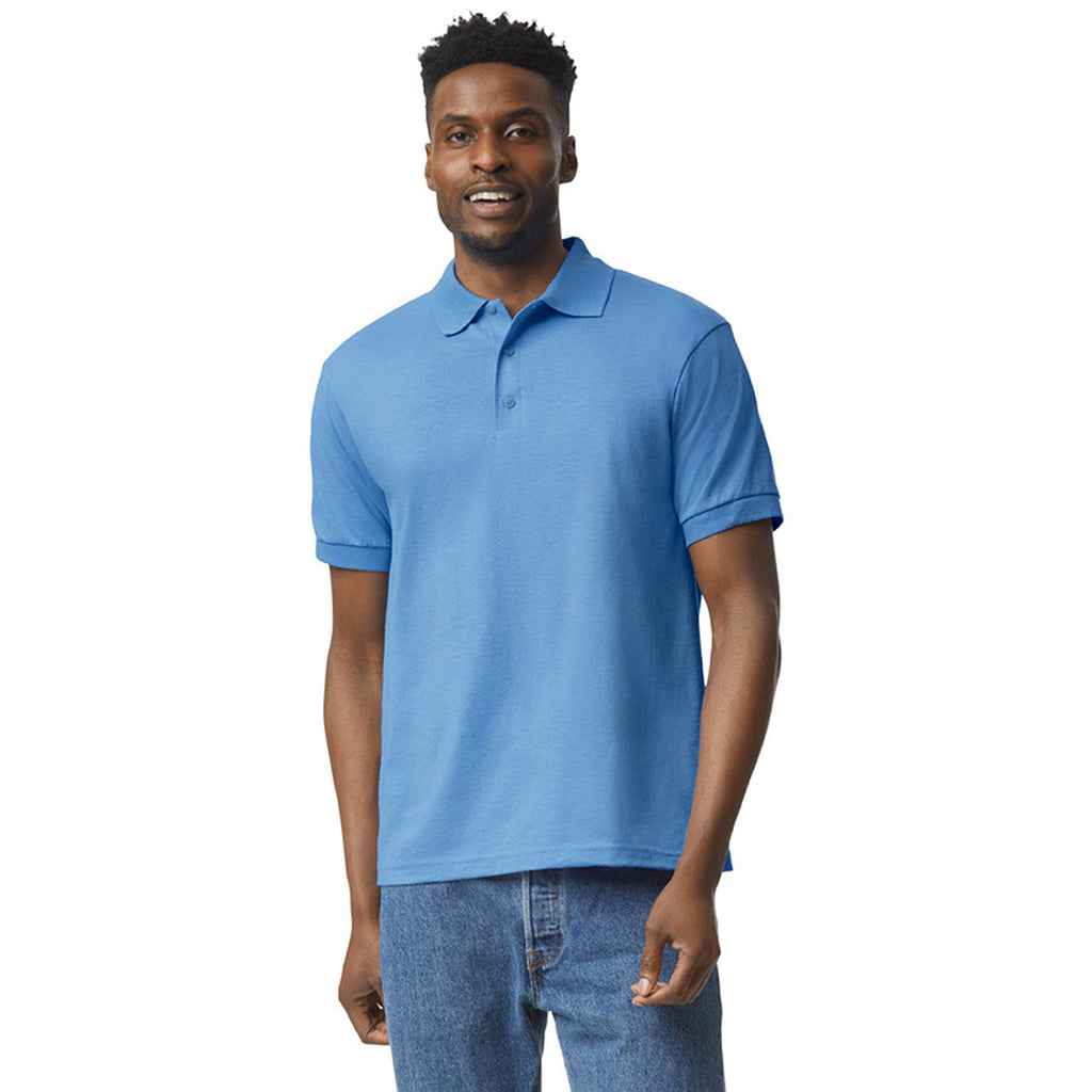 Gildan Men's Carolina Blue 6 oz. 50/50 Jersey Polo