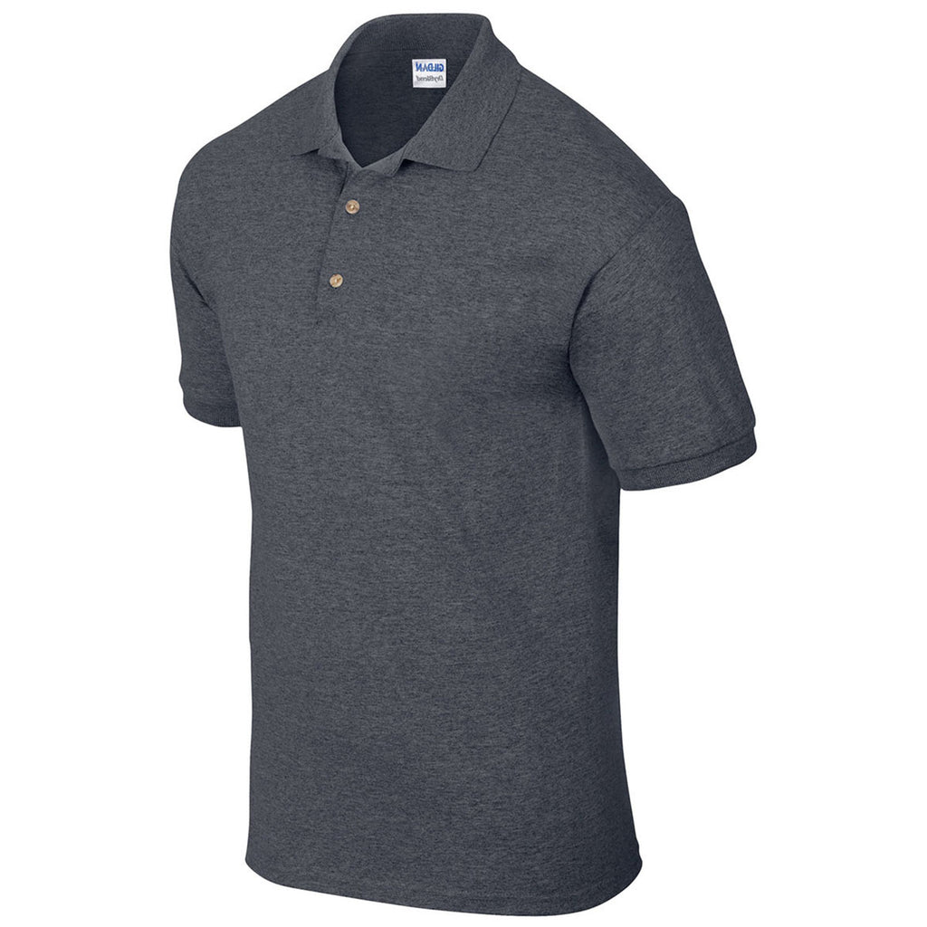 Gildan Men's Dark Heather 6 oz. 50/50 Jersey Polo