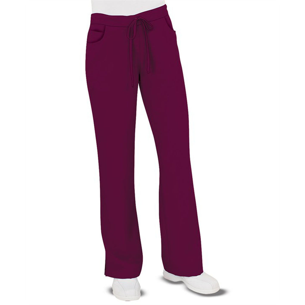 Grey's Anatomy Women's Wine Tie Front Pant