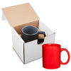 Primeline Red 11 oz Basic C Handle Ceramic Mug in Individual Mailer