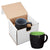 Primeline Black-Green-Lime 12 oz Riviera Ceramic Mug in Individual Mailer