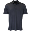 Greg Norman Men's Black Micro Pique Spinner Print Polo