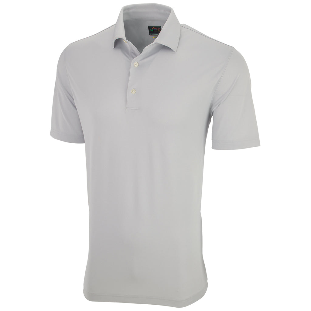 Greg Norman Men's Grey Freedom Polo