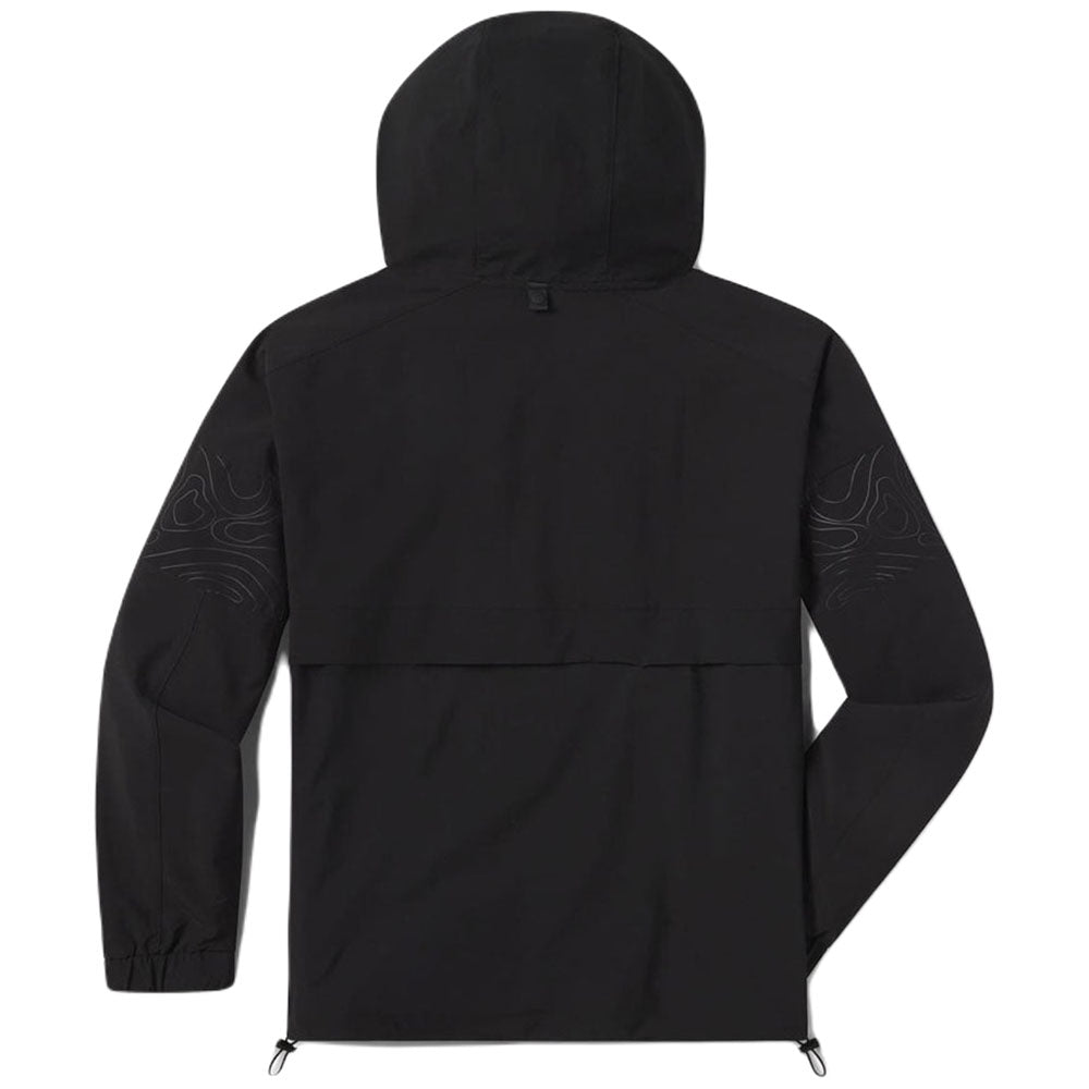 UNRL Men's Stealth Black Golf DWR Track Jacket