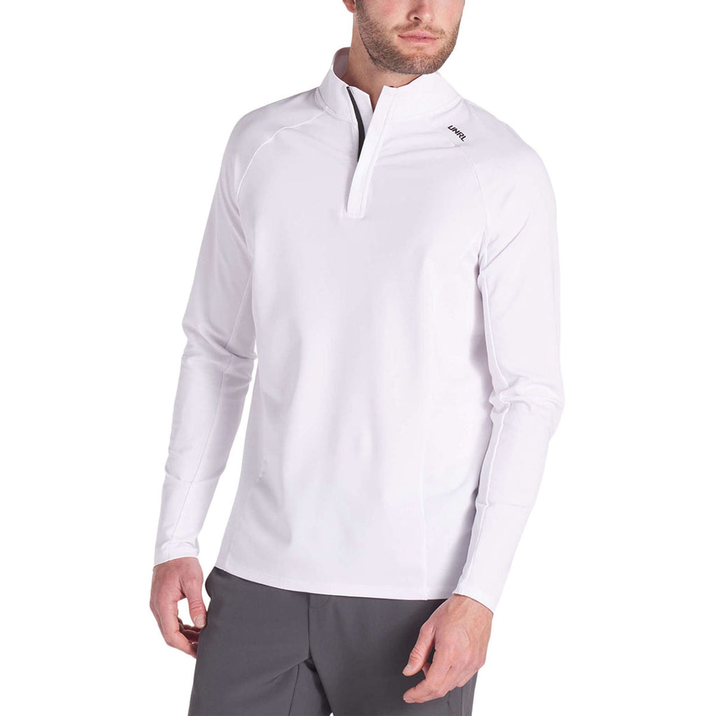 UNRL Men's White Highlands Quarter Zip