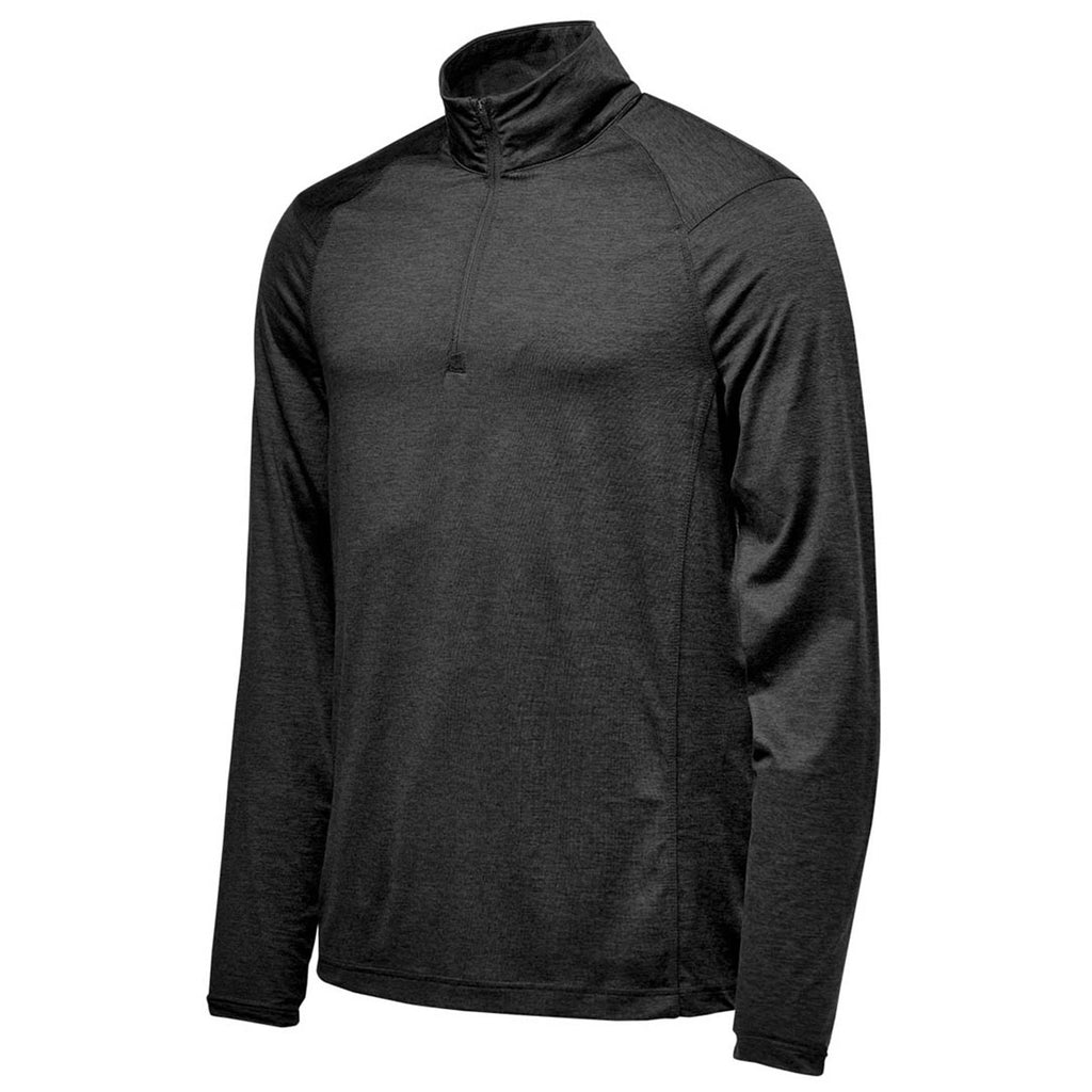 Stormtech Men's Black Milano Quarter Zip Pullover