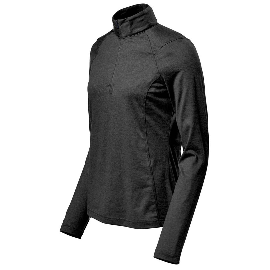 Stormtech Women's Black Milano Quarter Zip Pullover