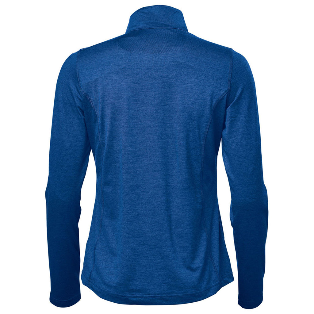 Stormtech Women's Classic Blue Heather Milano Quarter Zip Pullover