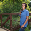 Rally Zusa Women's Vivid Blue/Navy Heather Stripe Polo