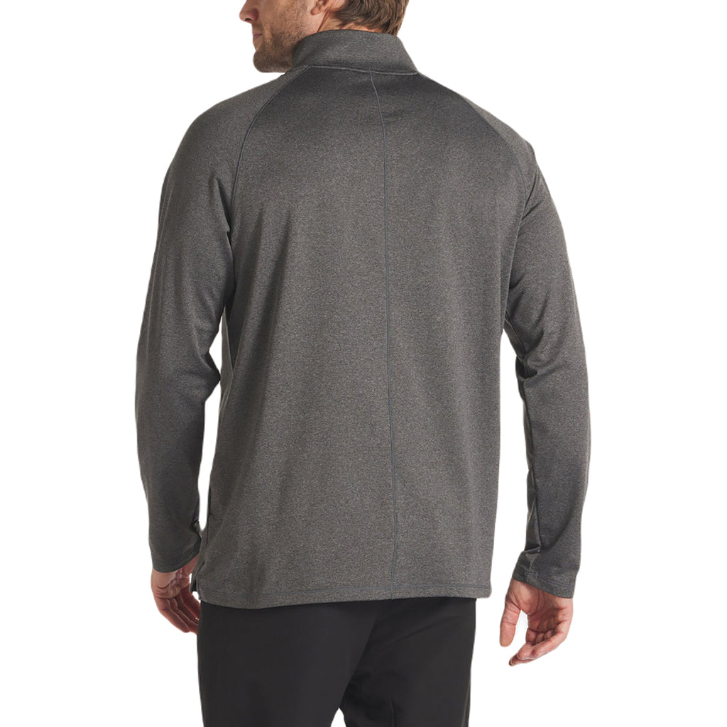 UNRL Men's Heather Charcoal Interlock Quarter Zip