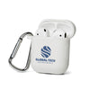 Primeline White Silicone Earbud Case with Carabiner