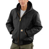 Carhartt Men's Black Quilted Flannel Lined Duck Active Jacket