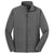 Port Authority Men's Black Charcoal Heather Core Soft Shell Jacket