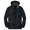 Port Authority Men's Black Brushstroke Print Insulated Jacket