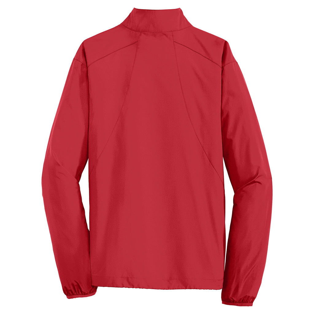 Port Authority Men's Rich Red Zephyr 1/2-Zip Pullover