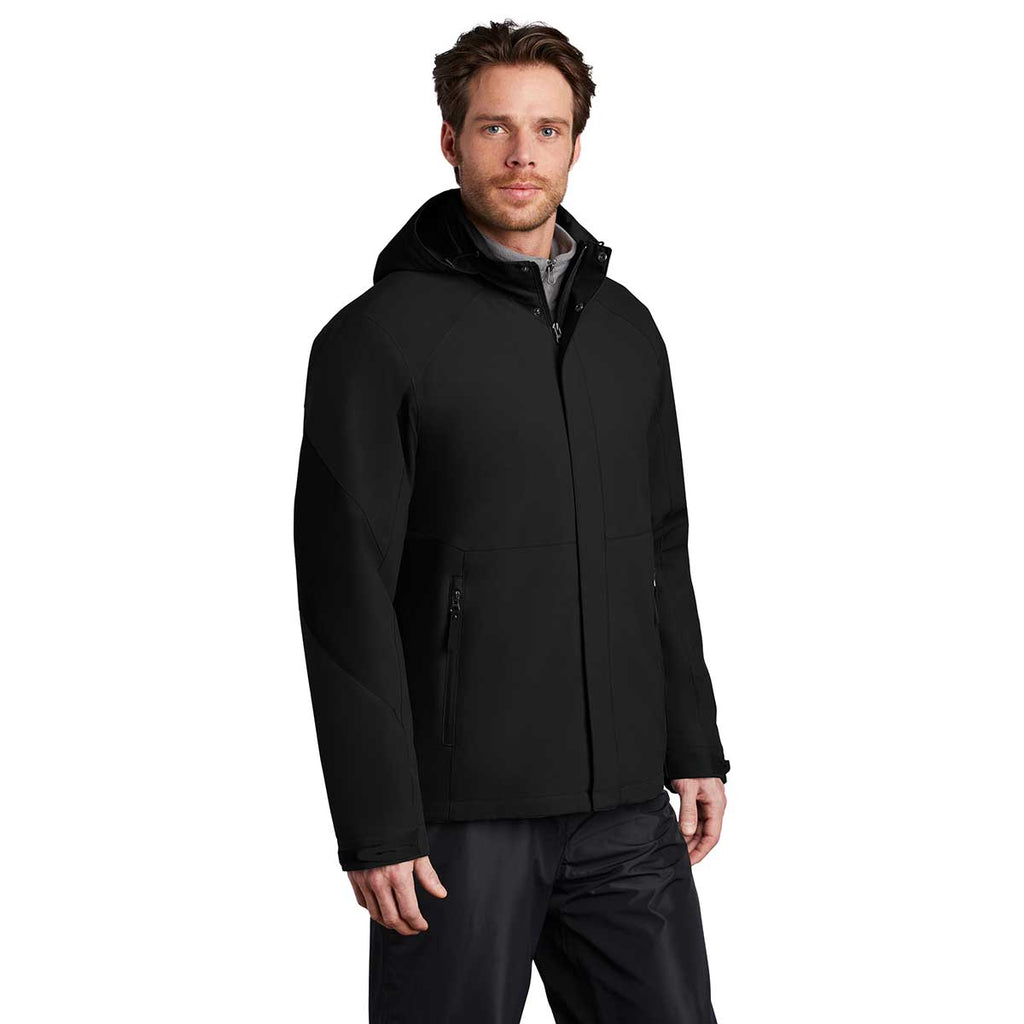 Port Authority Men's Deep Black Insulated Waterproof Tech Jacket