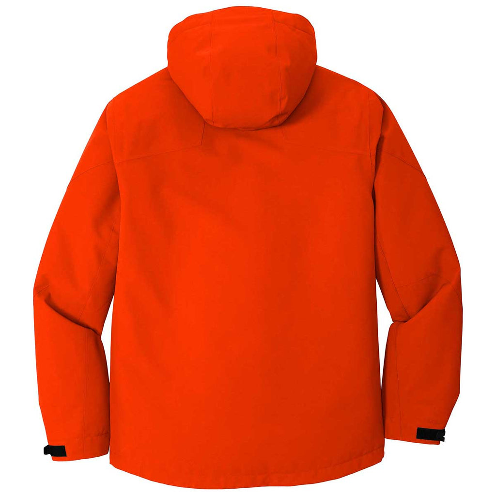 Port Authority Men's Fire Orange Insulated Waterproof Tech Jacket