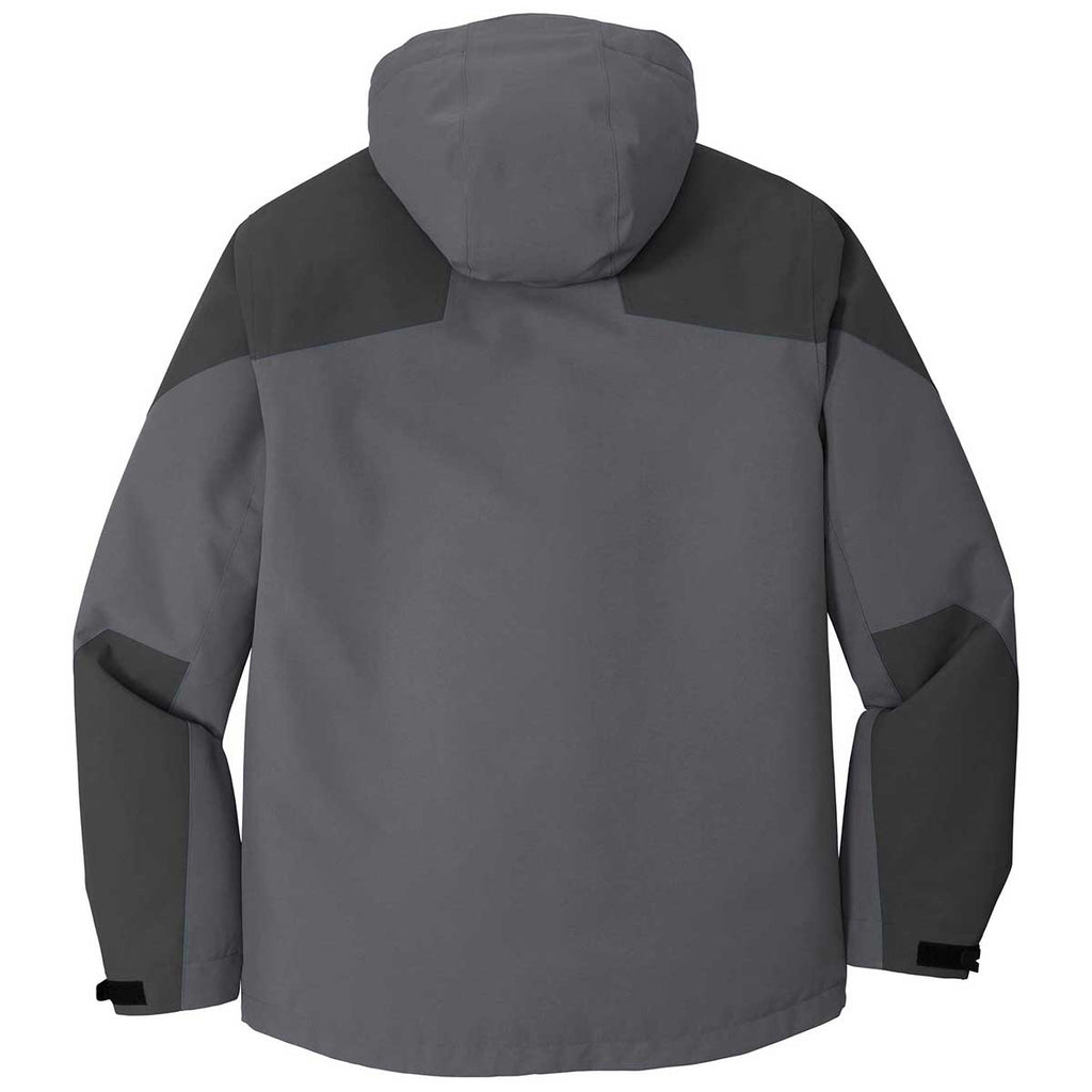 Port Authority Men's Shadow Grey/Storm Grey Insulated Waterproof Tech Jacket