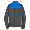 Port Authority Men's Skydiver Blue/Grey Steel Hybrid Soft Shell Jacket