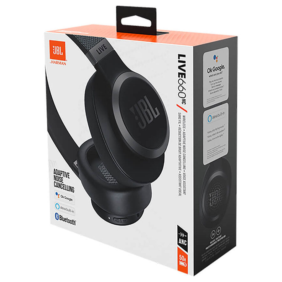 JBL Black Live 660Nc Wireless Over-Ear Nc Headphones