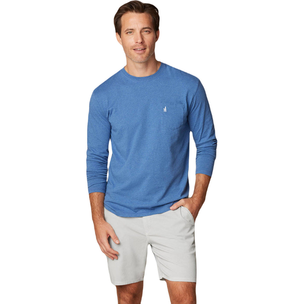 Johnnie-O Men's Oceanside Heathered Brennan Long Sleeve T-Shirt