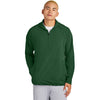 Sport-Tek Men's Forest Green Repeat 1/2-Zip Long Sleeve Hooded Jacket