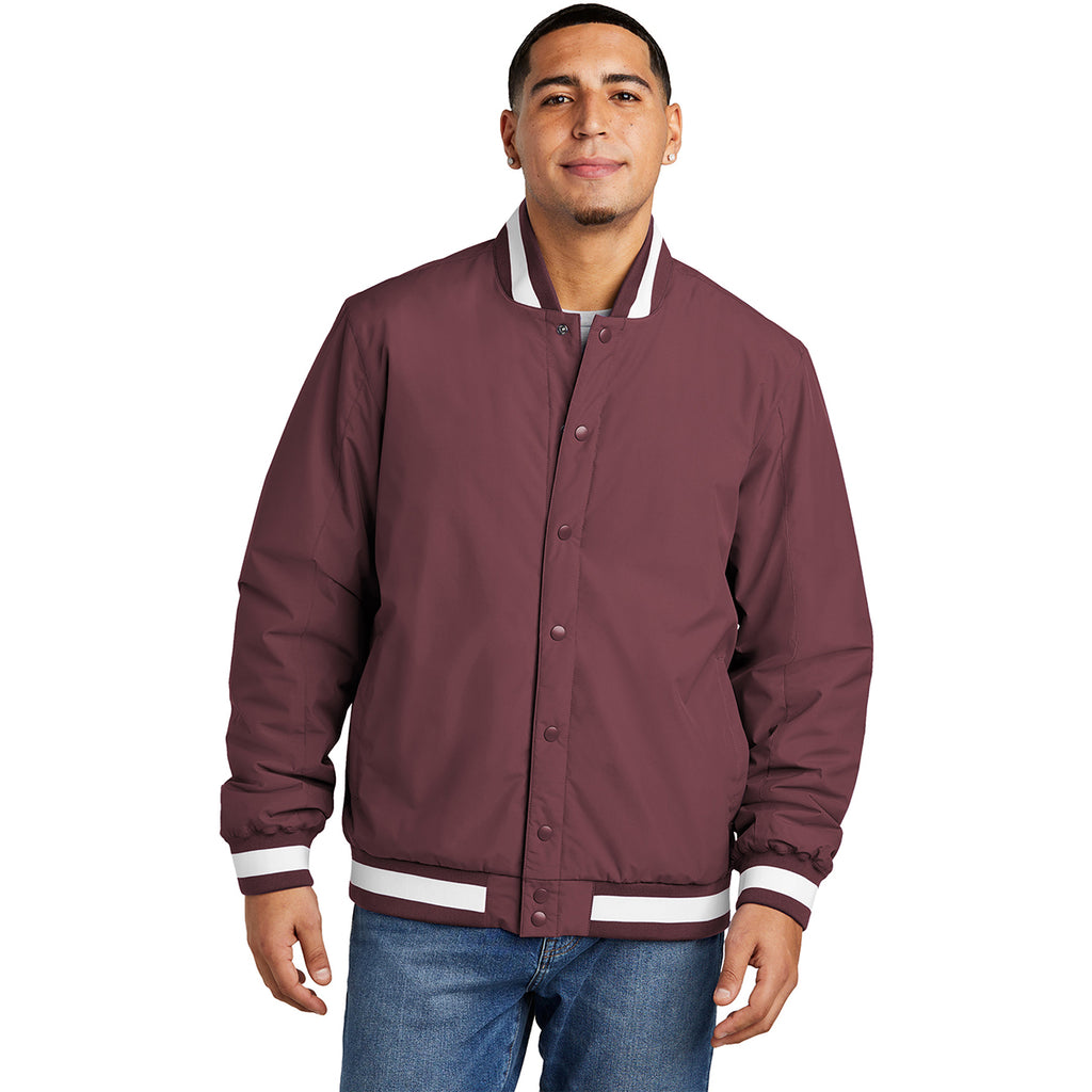 Sport-Tek Men's Maroon Insulated Varsity Jacket