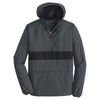 Sport-Tek Men's Graphite Grey/Black Zipped Pocket Anorak