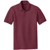 Port Authority Men's Burgundy Core Classic Pique Polo