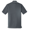 Port Authority Men's Graphite/White Dry Zone UV Micro-Mesh Tipped Polo