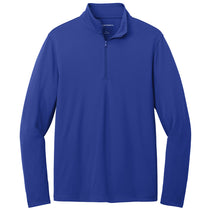 Port Authority Men's True Royal Dry Zone UV Micro-Mesh 1/4 Zip
