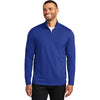 Port Authority Men's True Royal Dry Zone UV Micro-Mesh 1/4 Zip