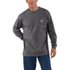 Carhartt Men's Carbon Heather Workwear Pocket Long Sleeve T-Shirt