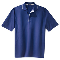 Sport-Tek Men's Royal/White Dri-Mesh Polo with Tipped Collar and Piping