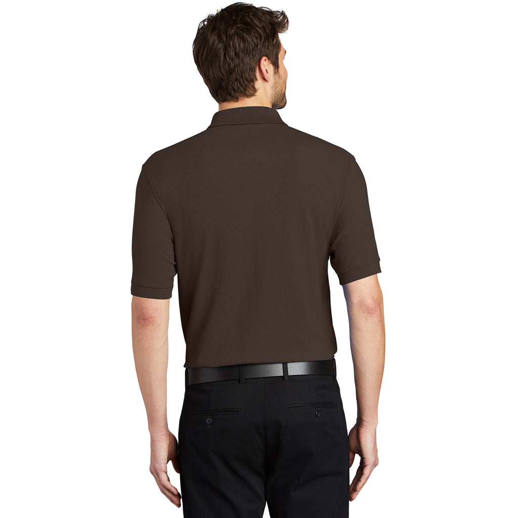 Port Authority Men's Coffee Bean Silk Touch Polo