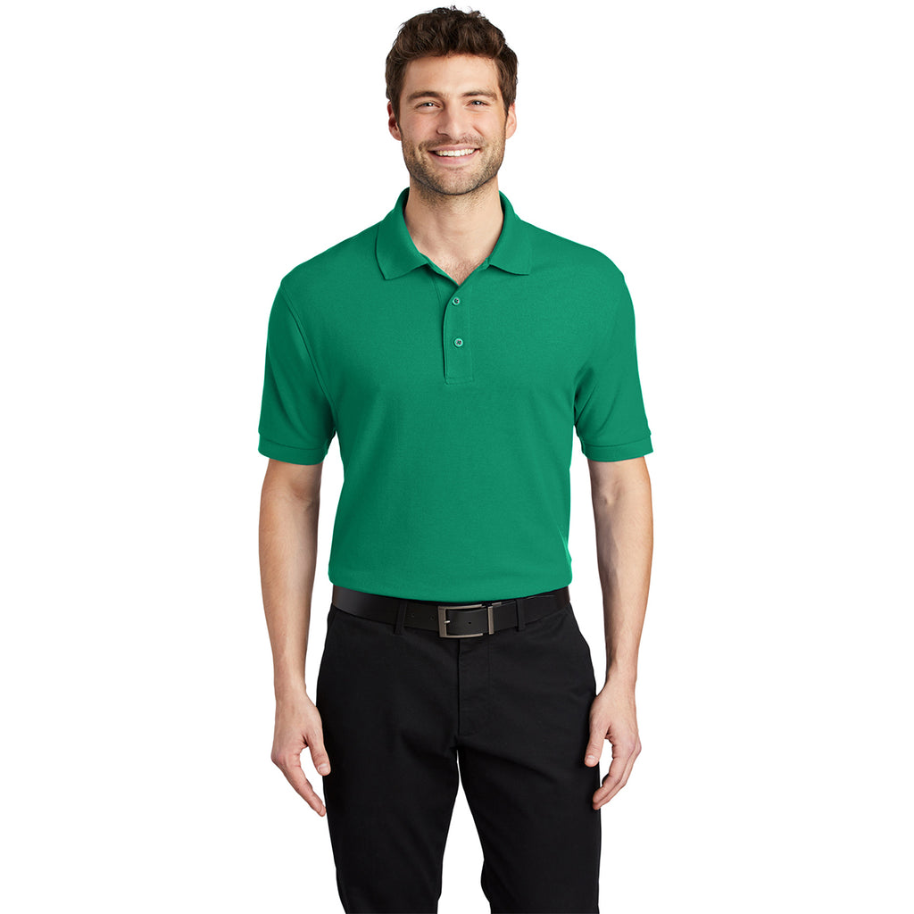 Port Authority Men's Kelly Green Silk Touch Polo